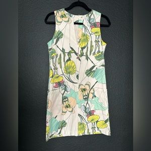 H&M conscious abstract flowers sheath dress